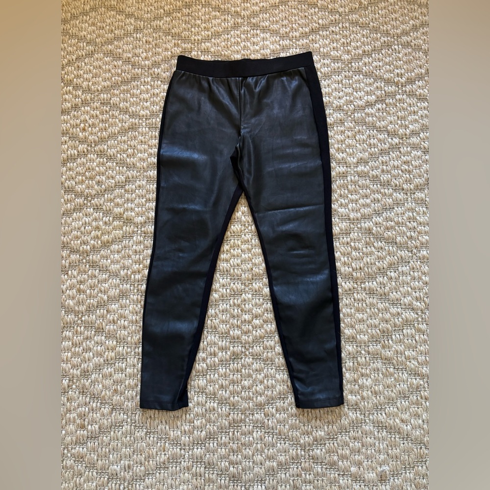 Drew Faux Leather Pants Large